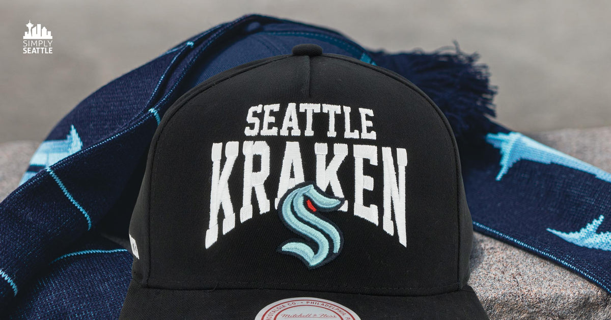 Seattle Kraken Striped Blue Ice Adidas Adjustable Hat