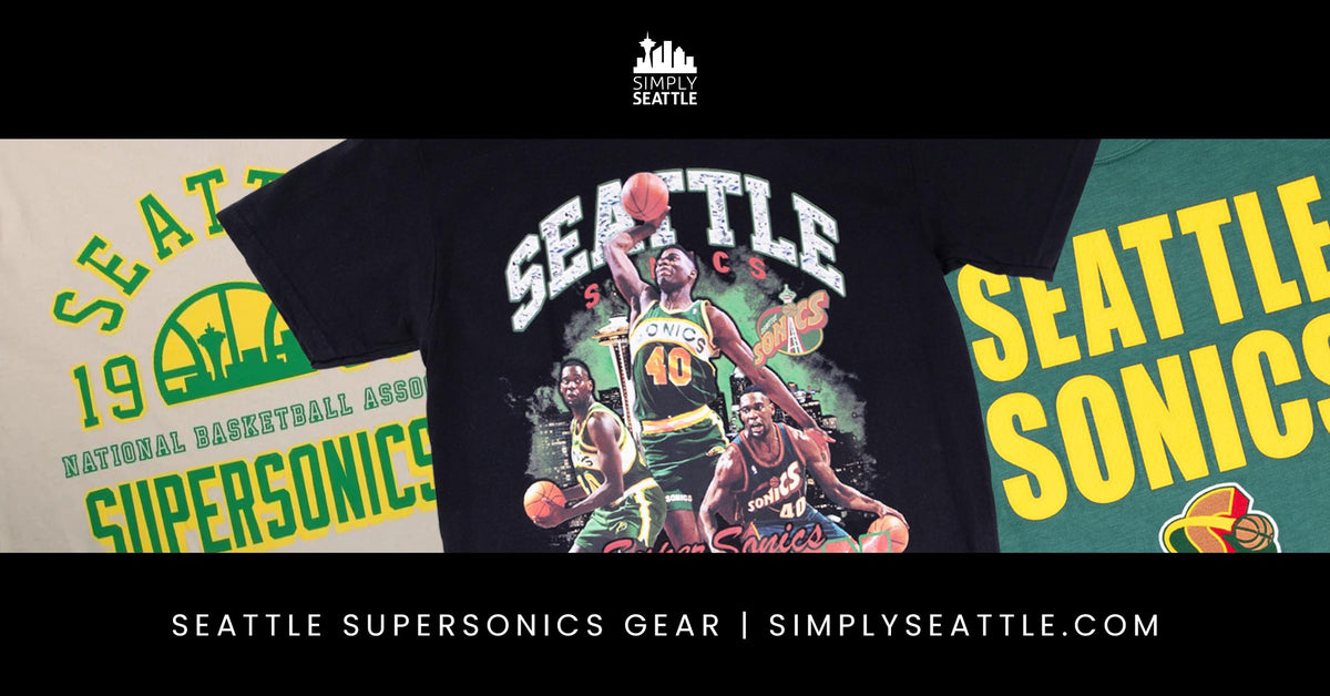 Official Men's Seattle SuperSonics Gear, Mens Sonics Apparel, Guys Clothes