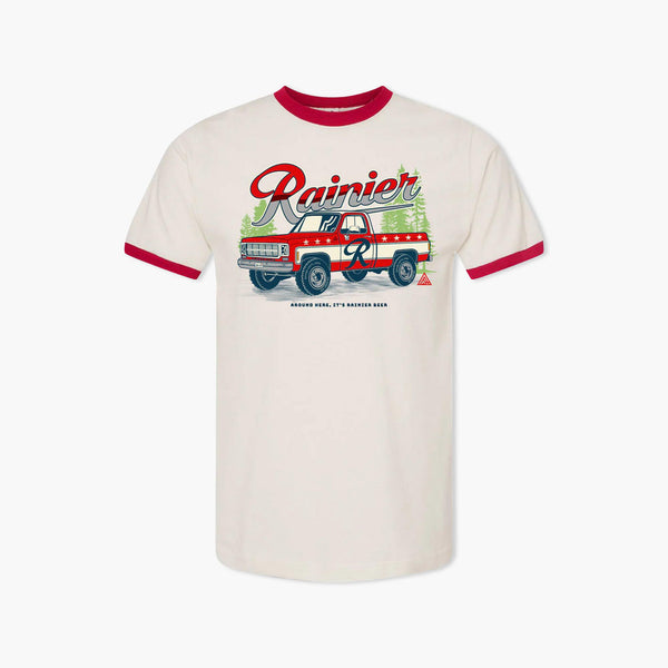 Rainier Beer Cody Ringer T-Shirt