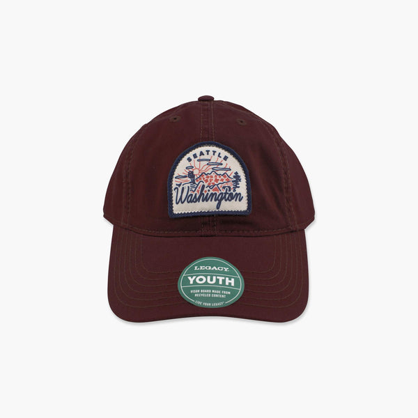 Sun Setter Maroon Seattle Youth Adjustable Hat