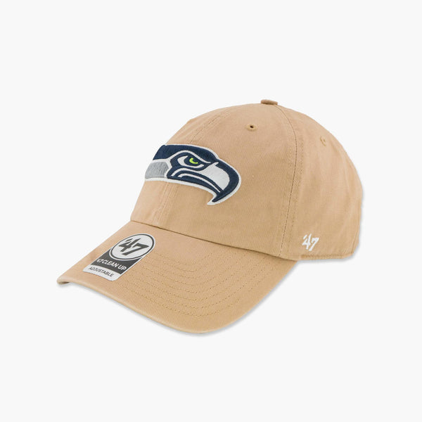 Seattle Seahawks Khaki Clean Up Adjustable Hat