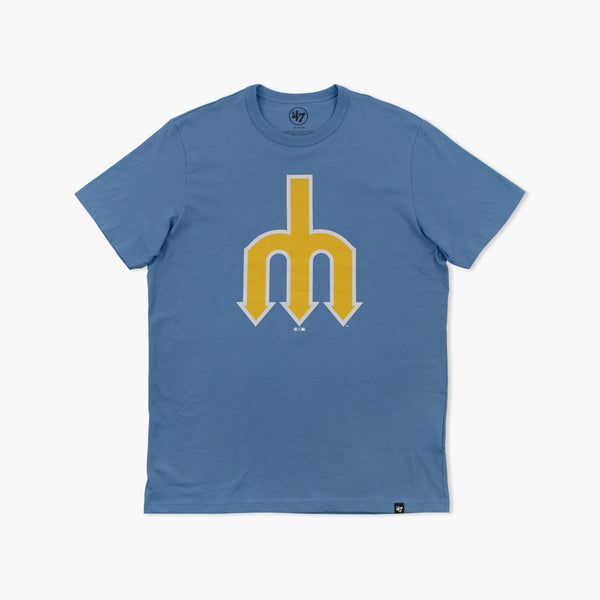 Seattle Mariners Cadet Blue Trident T-Shirt
