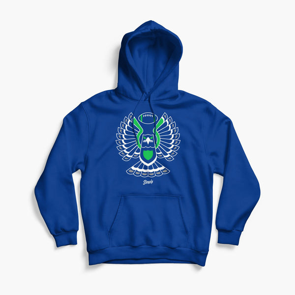 Touchdown Hawk Retro Royal Hoodie
