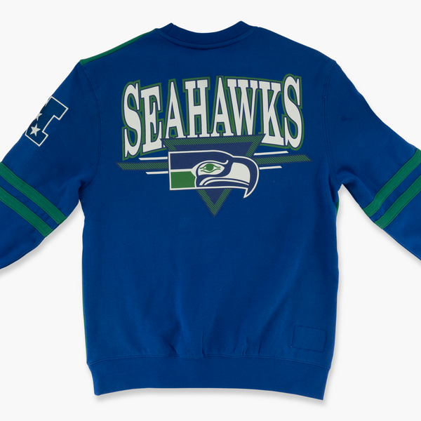 Seattle Seahawks All Over Retro Crewneck