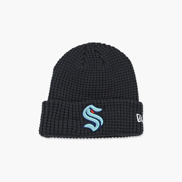Seattle Kraken Navy Primary Logo Waffle Beanie