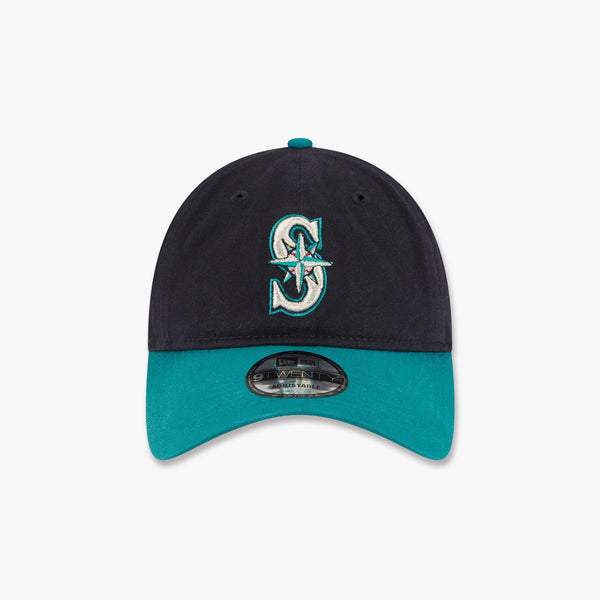 Seattle Mariners Navy/Teal Two-Tone 2025 Postseason Side Patch Adjustable Hat