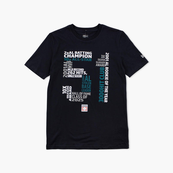 Seattle Mariners Ichiro Hall Of Fame Navy T-Shirt