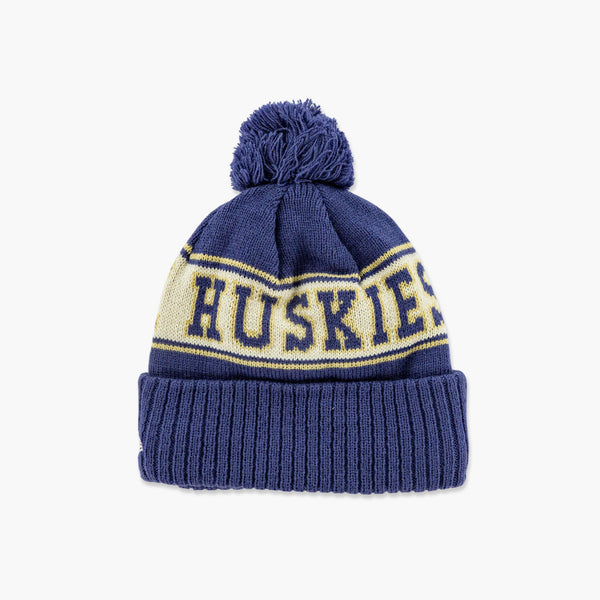 Washington Huskies Purple Statement Cuff Pom Beanie