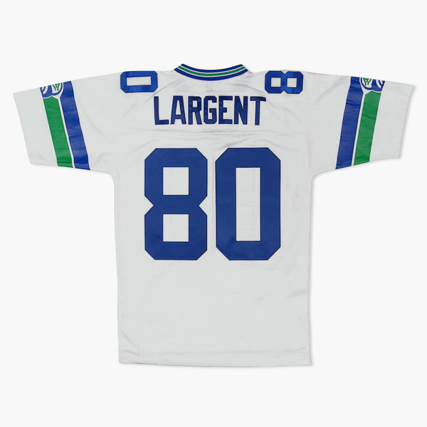 Seattle Seahawks Away White Steve Largent Jersey
