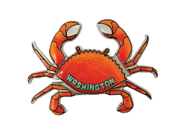 Washington Crab Bobble Magnet