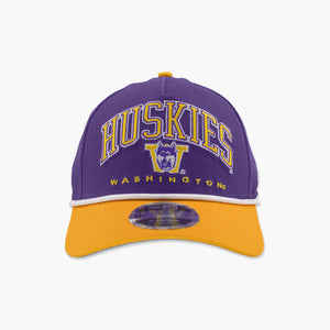 Washington Huskies Purple Throwback Arched Snapback