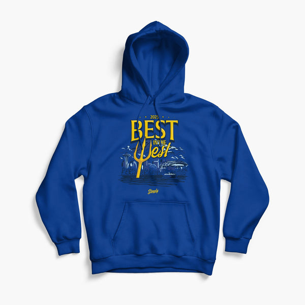Best In the West 2025 Seattle Baseball Royal Hoodie