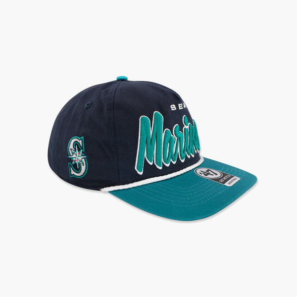 Seattle Mariners Navy Drop Shadow Rope Hitch Snapback