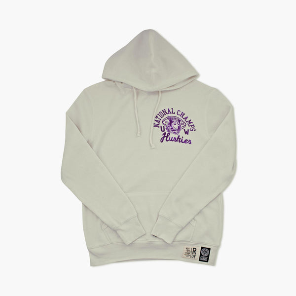 Washington Huskies Football 1961 Rose Bowl Cream Hoodie