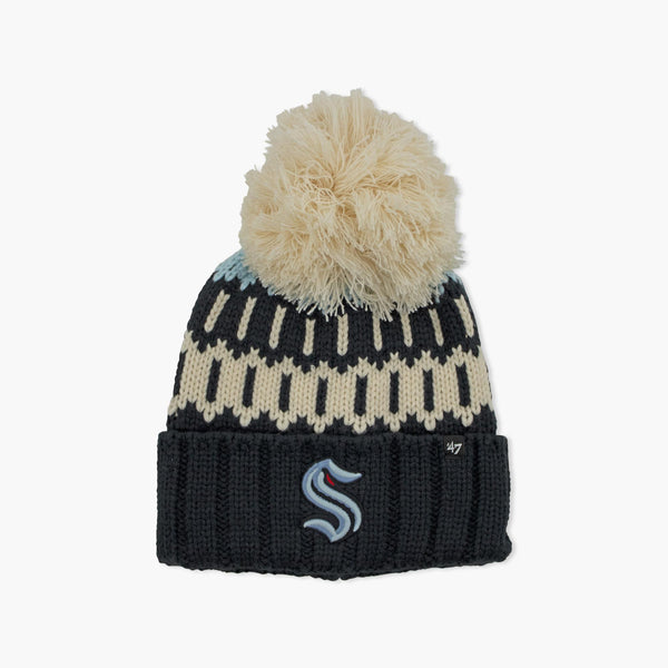 Seattle Kraken Women's Felicity Cuff Pom Beanie
