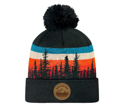 Seattle Lodgepole Black Pom Grand Beanie