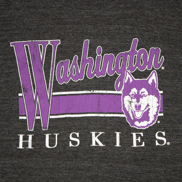 Washington Huskies Charcoal Sloping Script Women's T-Shirt
