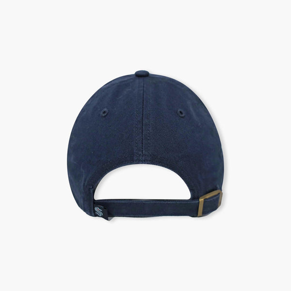 Seattle Kraken Navy Primary Logo Clean Up Adjustable Hat