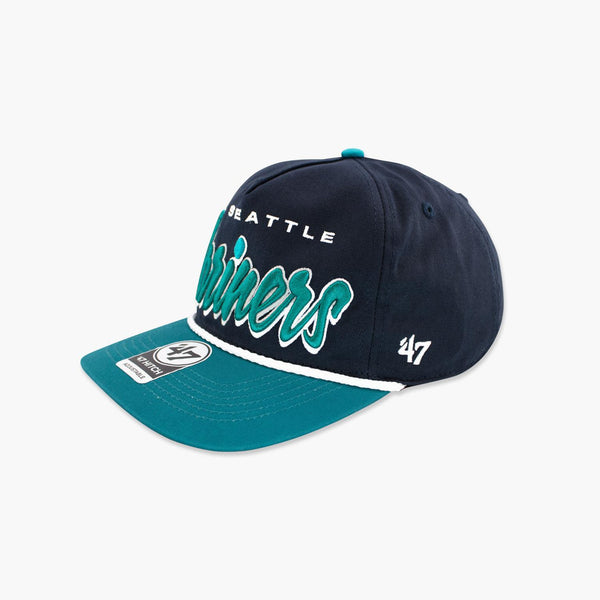 Seattle Mariners Navy Drop Shadow Rope Hitch Snapback
