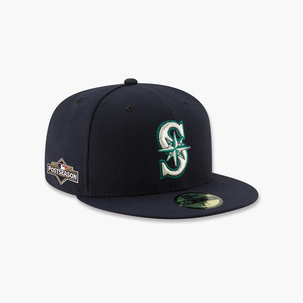 Seattle Mariners Navy 2025 Postseason Side Patch Fitted Hat