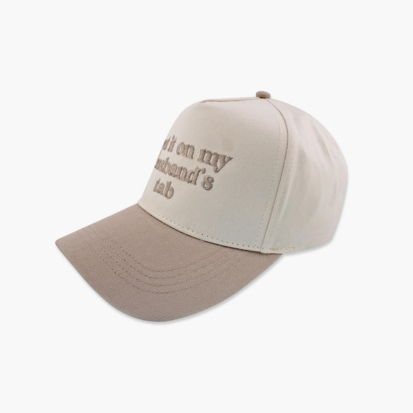 Put It On My Husband's Tab Beige Hat