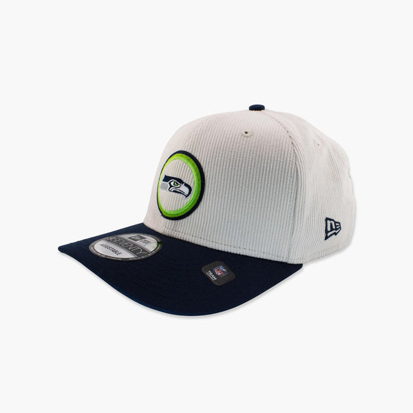 Seattle Seahawks Cream/Navy Loyal Corduroy Snapback