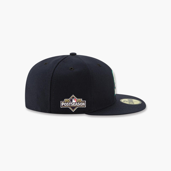 Seattle Mariners Navy 2025 Postseason Side Patch Fitted Hat