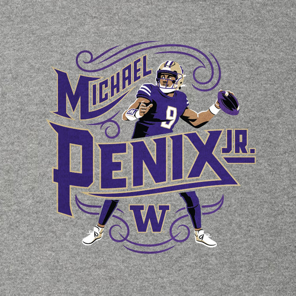 Washington Huskies Michael Penix Jr Script Crewneck