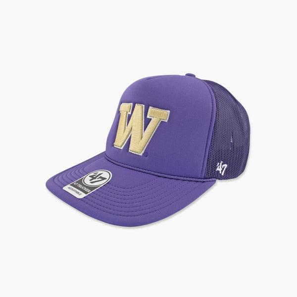 Washington Huskies '47 Brand Purple Foam Trucker Hat
