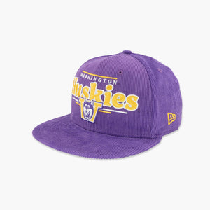 Washington Huskies Retro Purple Corduroy Snapback