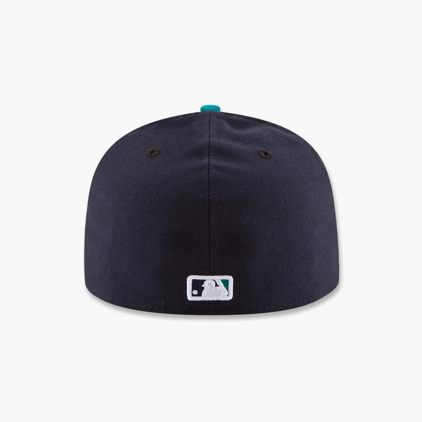Seattle Mariners Navy/Teal Two-Tone 2025 Postseason Side Patch Fitted Hat