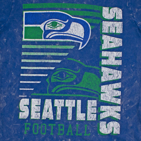 Seattle Seahawks Throwback Mineral Washed Double Decker T-Shirt
