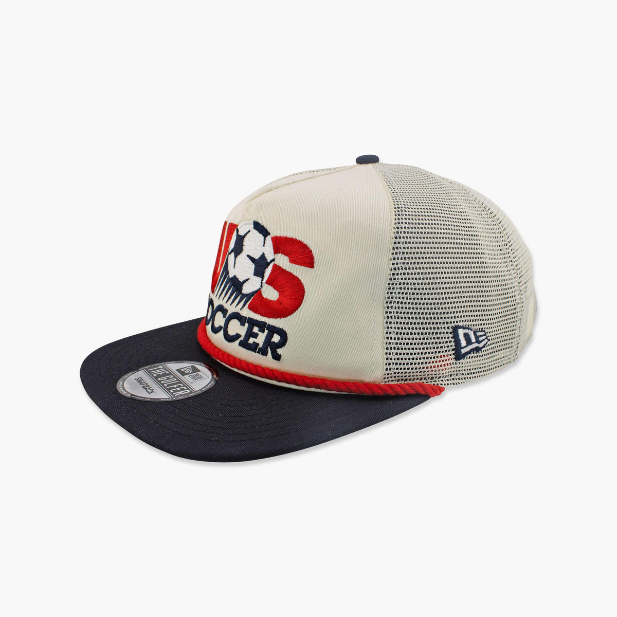 Premium Hand Tailored US Soccer Cap Classic Fit Snap Back Hat US Soccer Retro  main image 3