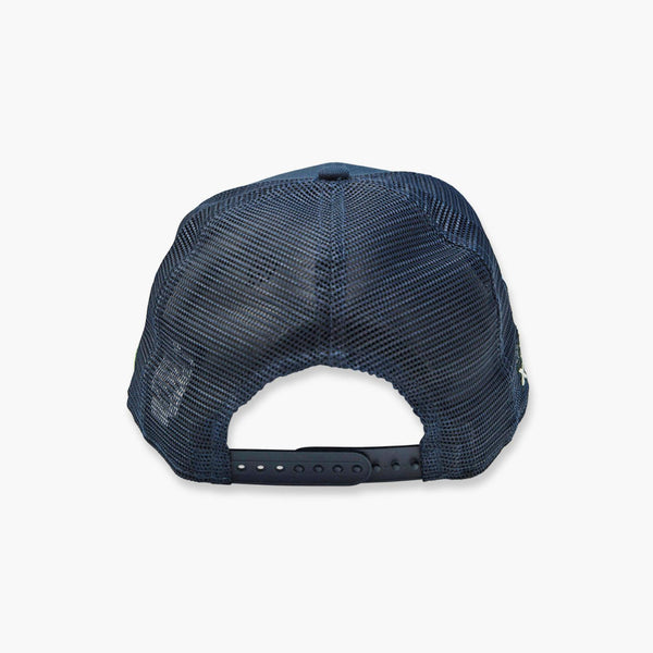 Seattle Seahawks Super Bowl XLVIII Champions Stacked Trucker Hat