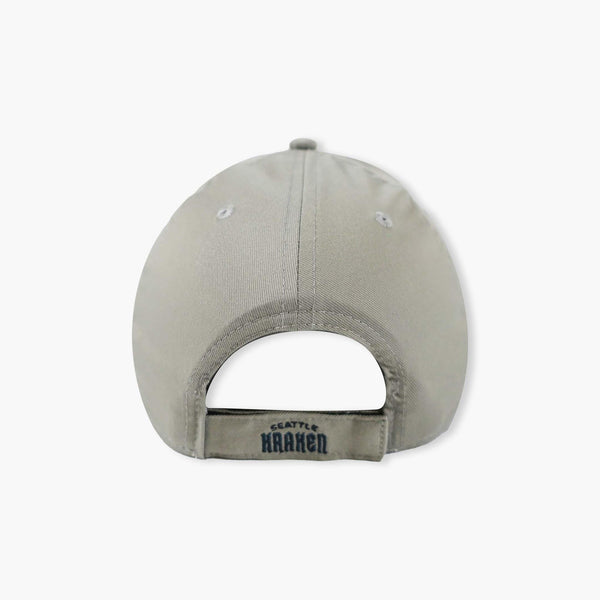 Seattle Kraken Grey Secondary Logo Adjustable Hat