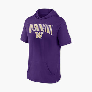 Washington Huskies Purple Short Sleeve Hooded T-Shirt