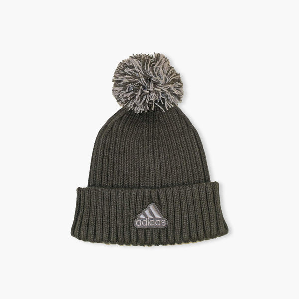 Washington Huskies Charcoal Script Cuff Pom Beanie