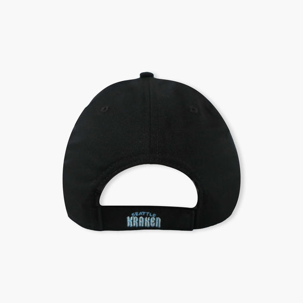 Seattle Kraken Fanatics Black Secondary Logo Adjustable Hat