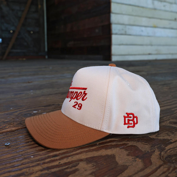 The Big Dumper Gameday Two Tone Cream/Tan Hat, Big Dumper Collection
