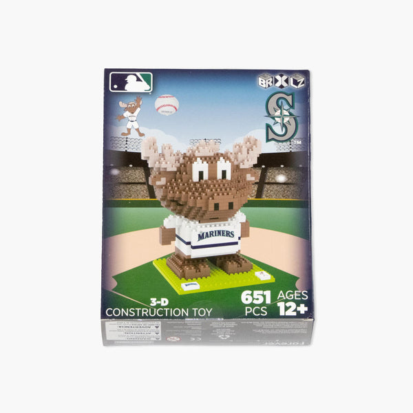 Seattle Mariners Mariner Moose 3-D BRXLZ Set