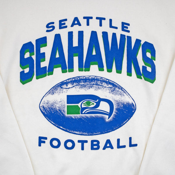 Seattle Seahawks Arch Cloud Sandstone Oversized Women's Crewneck