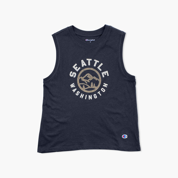 Circle Mountain Marine Navy Seattle Womens Core Tank