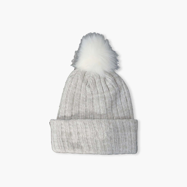 Seattle Seahawks Women's Grey Koda Cuff Pom Beanie