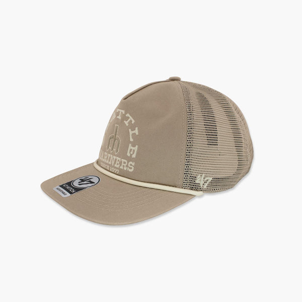 Seattle Mariners Khaki Ranchero Mesh Trucker Hat