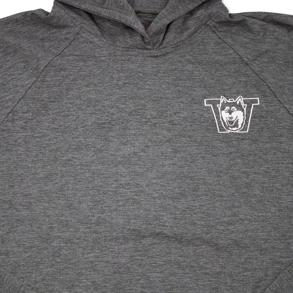 Washington Huskies Heather Black Performance Hoodie