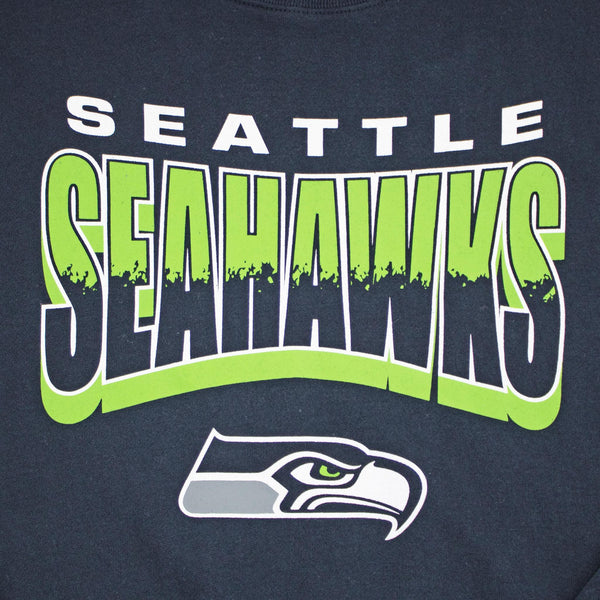 Seattle Seahawks Brush By Headline Crewneck