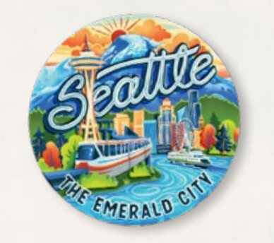 Seattle Whimsy Magnet