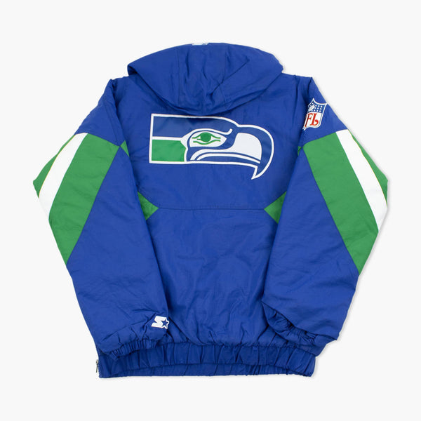 Seattle Seahawks Starter 1/2 Zip Heritage Pullover Jacket