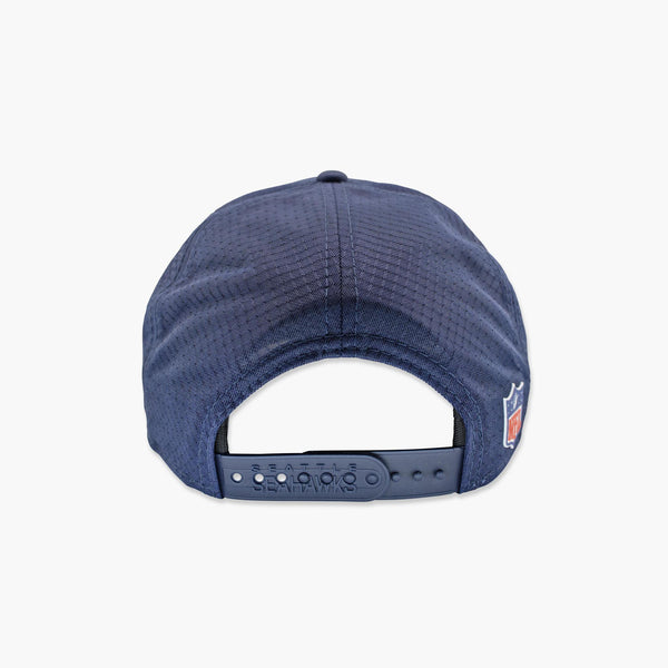Seattle Seahawks 2025 Sideline Navy Curved Bill Performance Snapback