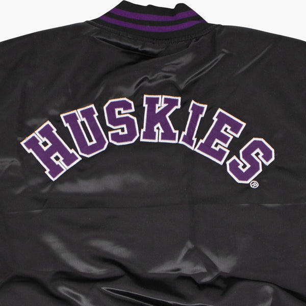 Washington Huskies Black Satin Jacket